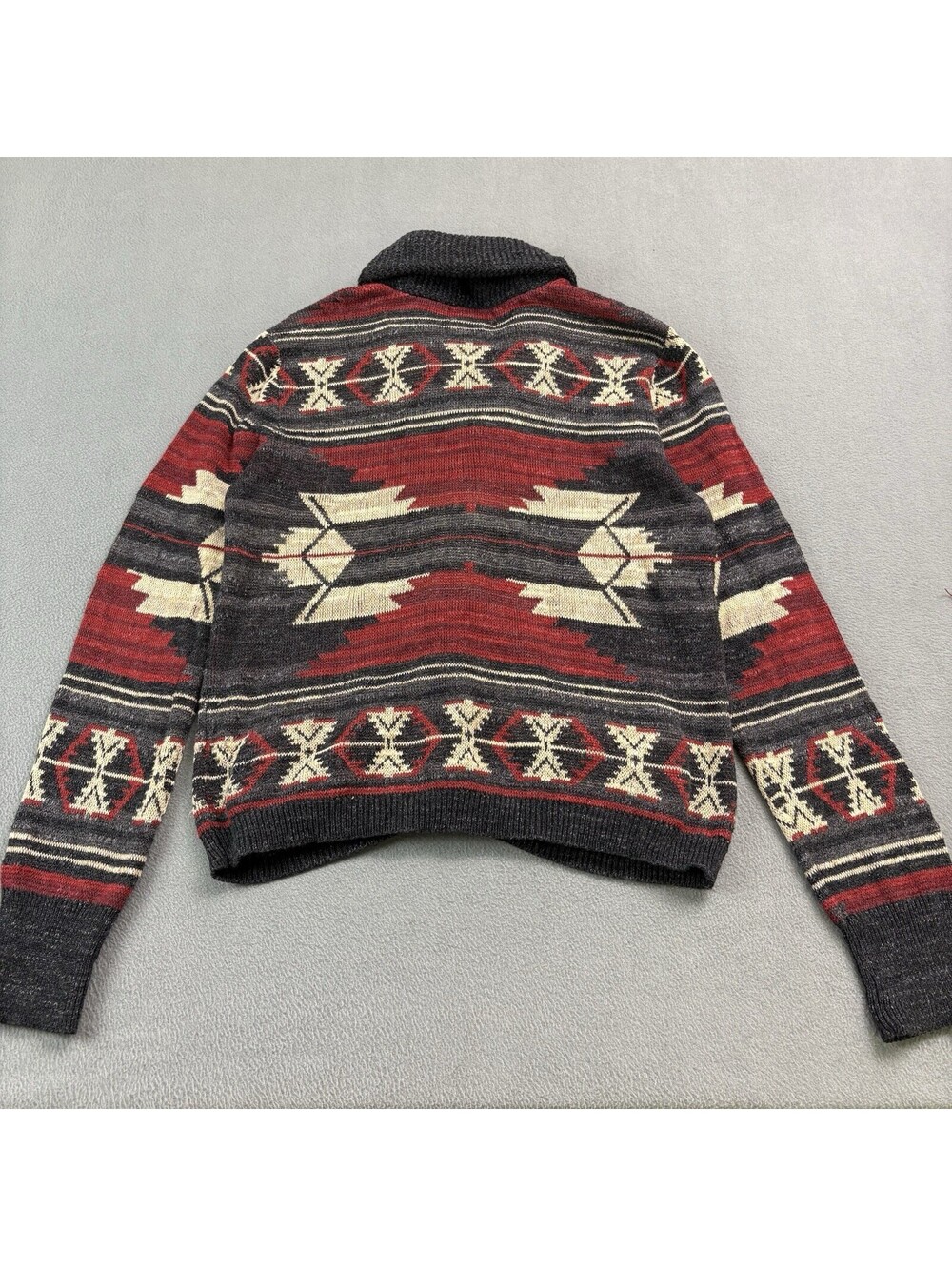 Denim & Supply Ralph Lauren Shawl Neck Sweater Women’s Size Large Southwestern - Picture 2 of 5